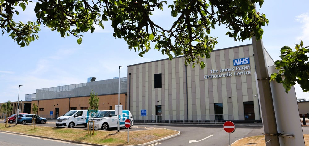 An image of the NHS James Paget Orthopaedic Centre